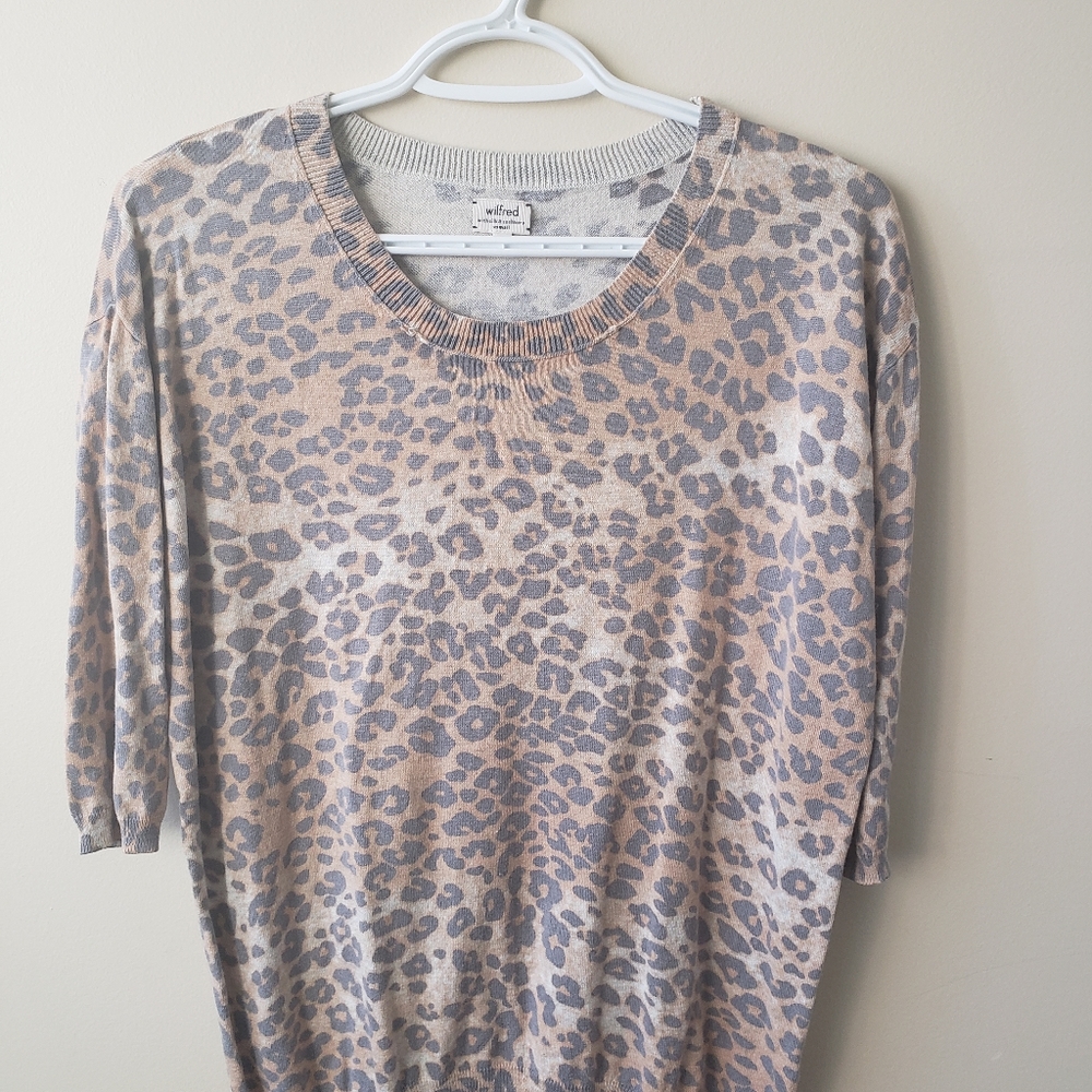Wilfred Cheetah Print Sweater